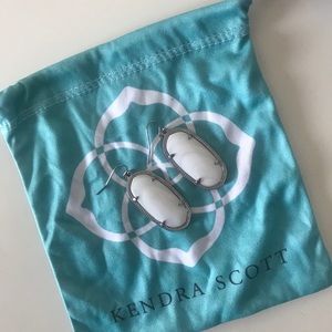 White Kendra Scott earrings
